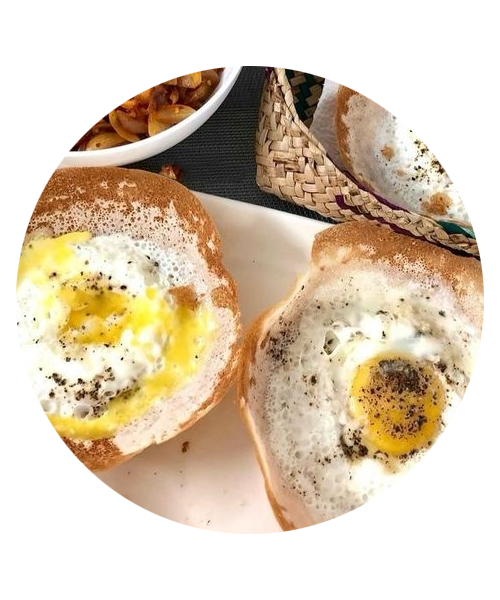 Taprobane Special Egg Hoppers with Chicken