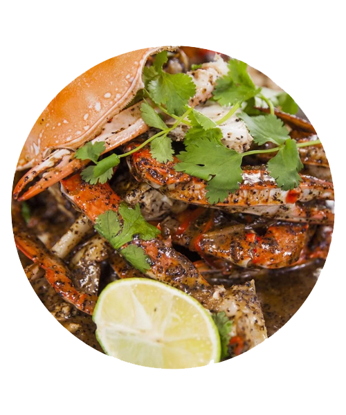 Sri Lankan-Style Crab in Black Pepper Sauce